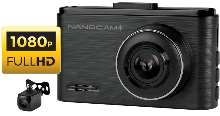 Full HD Front Rear Dash Camera with IPS Screen, Wi-Fi and